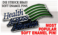 Die Struck Brass Soft Enamel Pins